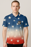 Patriotic Stars And Stripes Bowling Jersey