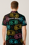 Neon Gaming Controller Retro Lanes Bowling Jersey