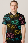 Neon Gaming Controller Retro Lanes Bowling Jersey