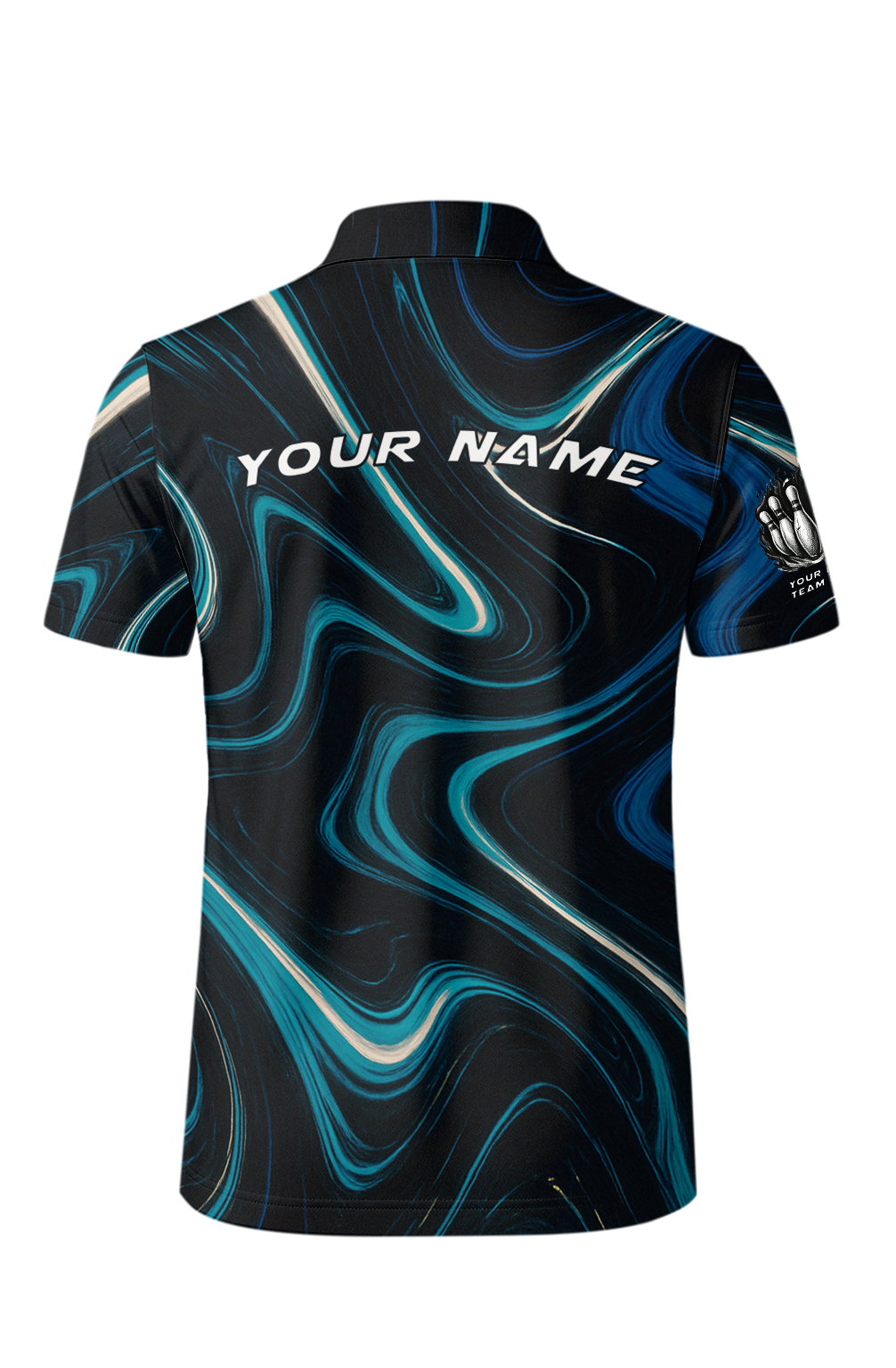 Oceanic Swirls Liquid Energy Bowling Jersey