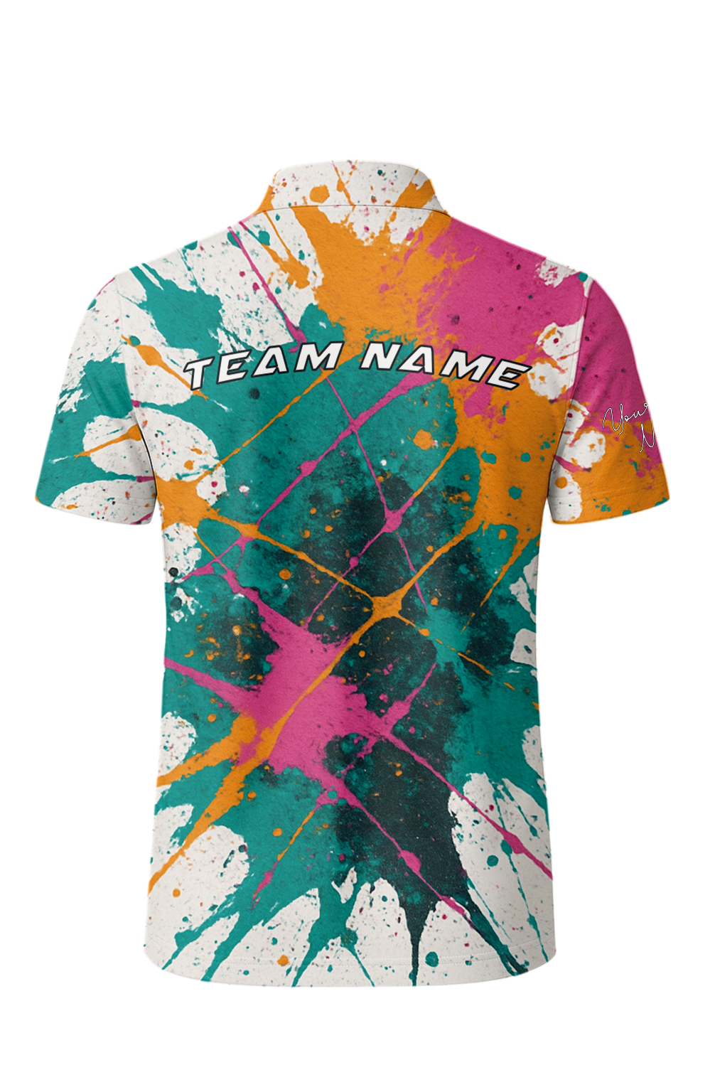 Colorful Explosion Splatter Art Bowling Jersey