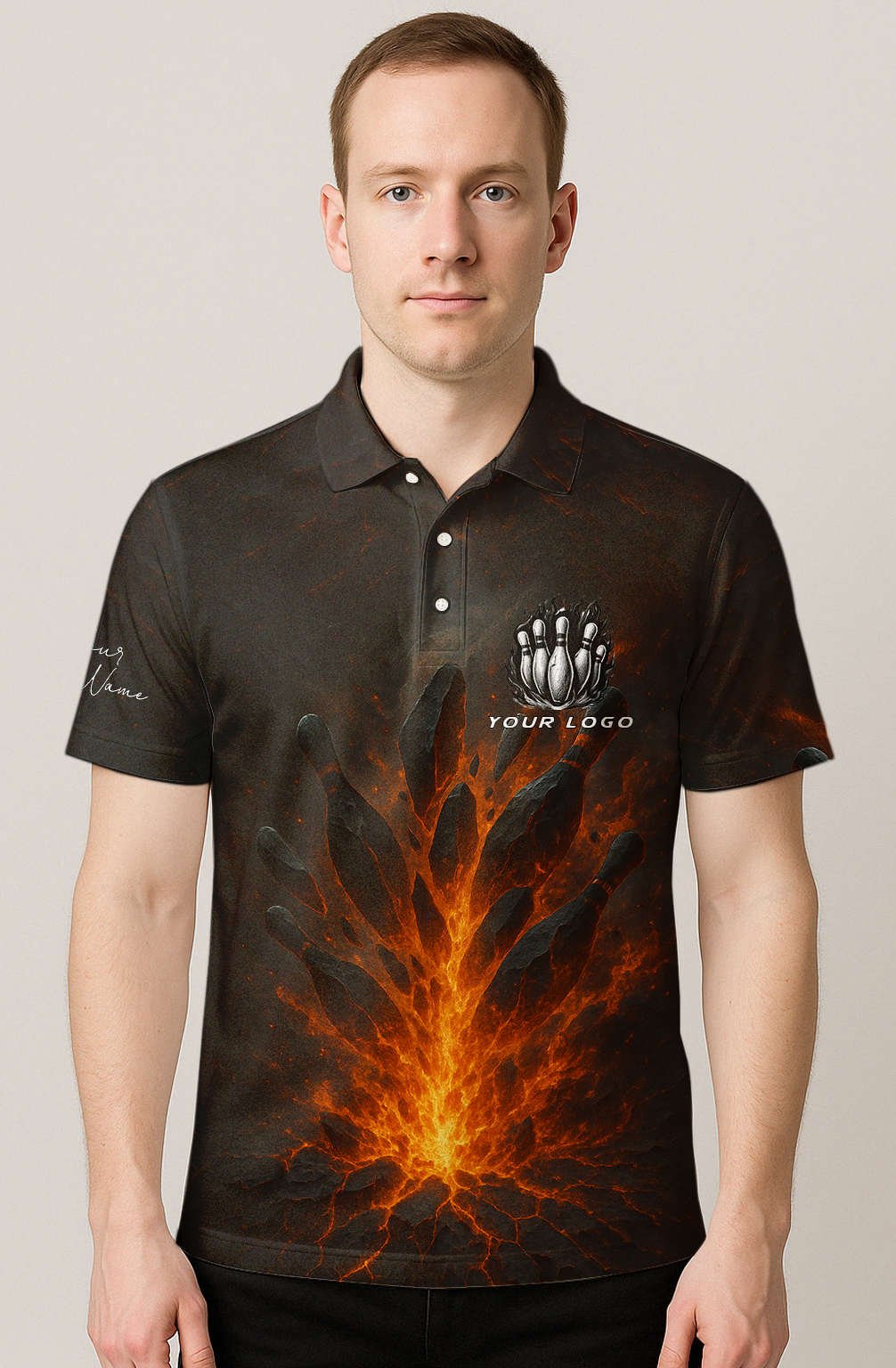 Volcanic Eruption Bowling Pins Jersey