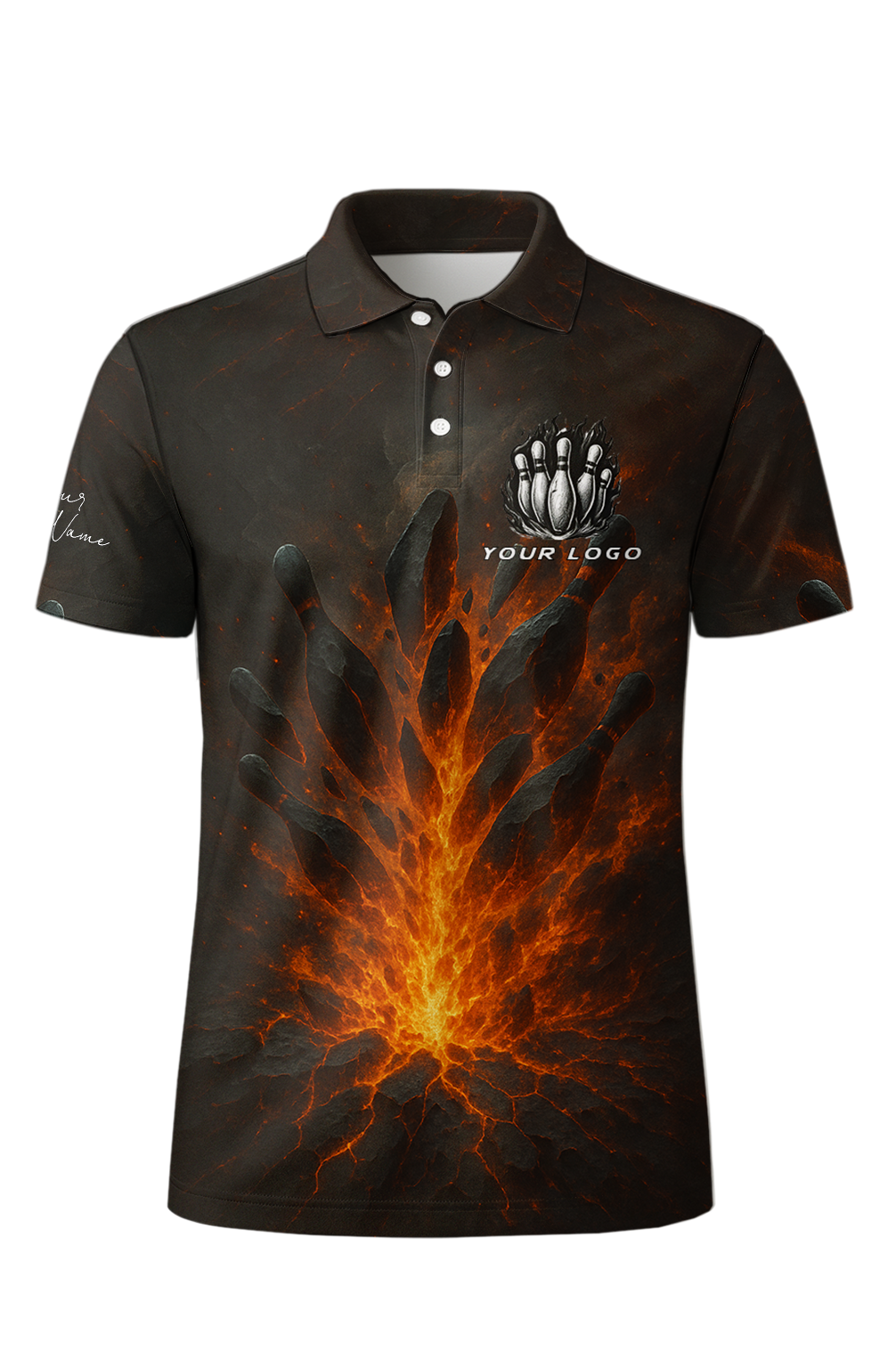 Volcanic Eruption Bowling Pins Jersey