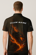 Fiery Obsidian Dragon Inferno Bowling Jersey
