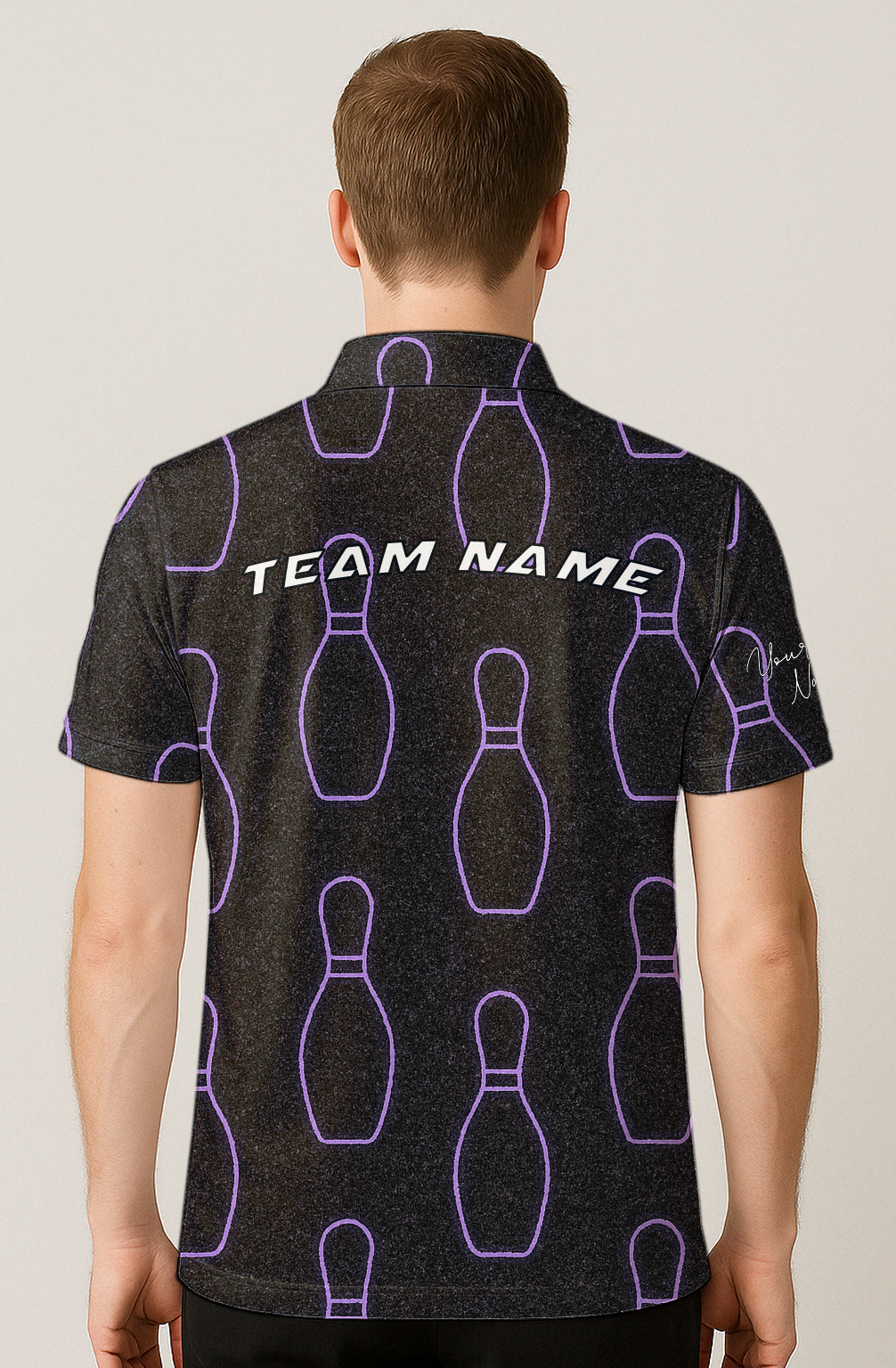 Neon Bowling Pin Repeat Bowling Jersey