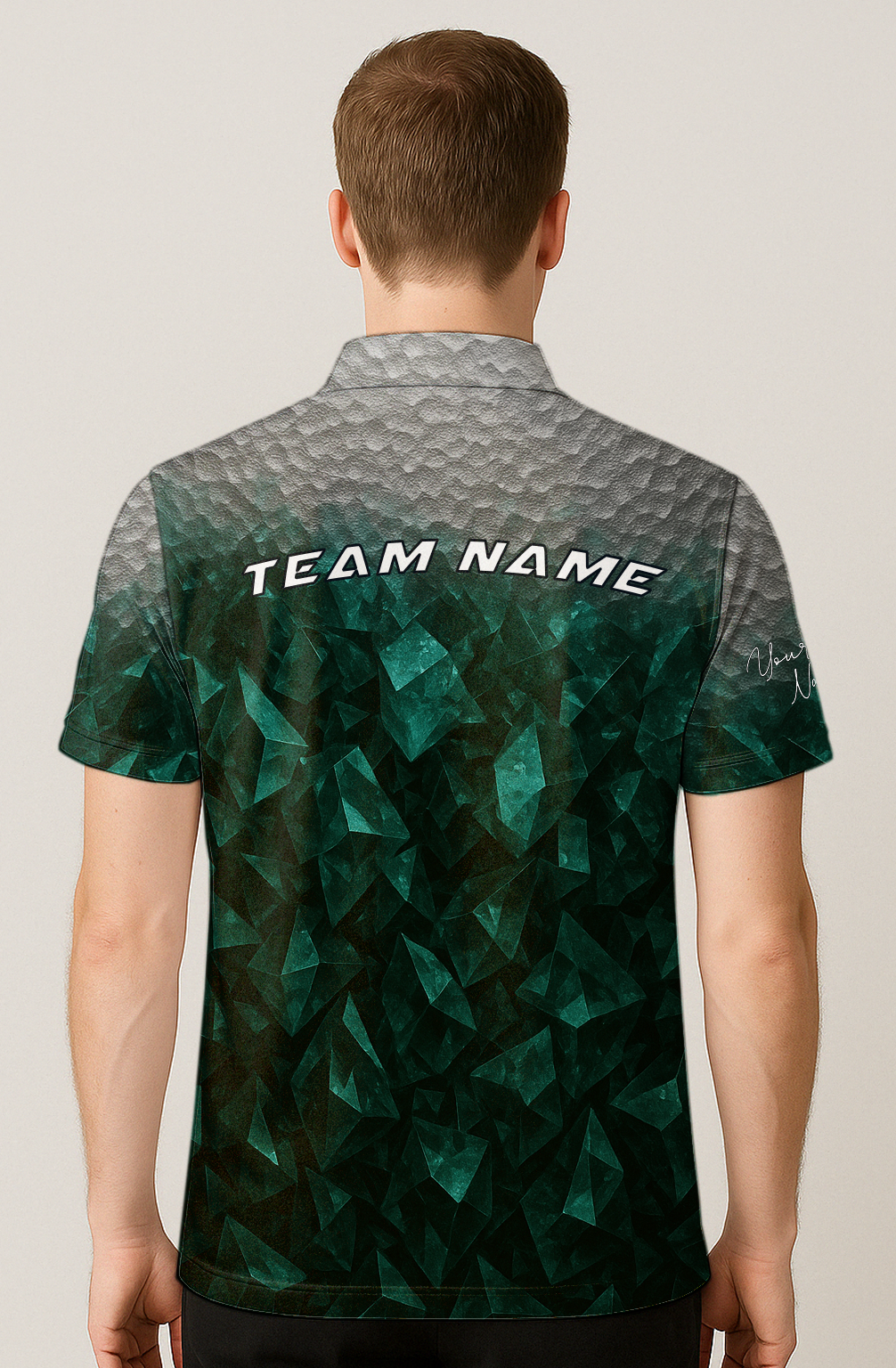 Emerald Crystal Shard Terrain Bowling Jersey
