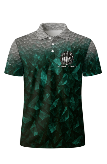 Emerald Crystal Shard Terrain Bowling Jersey
