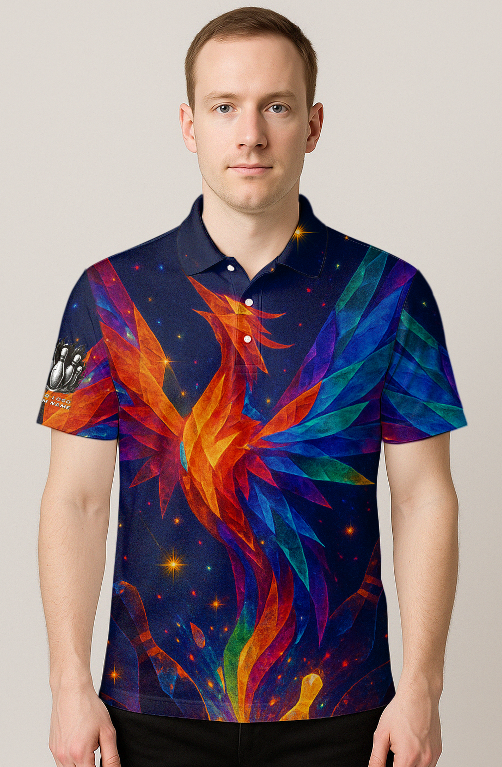 Ethereal Phoenix Flight Bowling Jersey