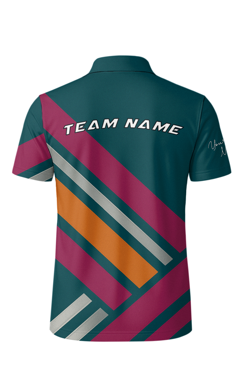 Modern Diagonal Stripes Bowling Jersey