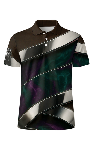 Metallic Swirl Emerald Smoke Bowling Jersey
