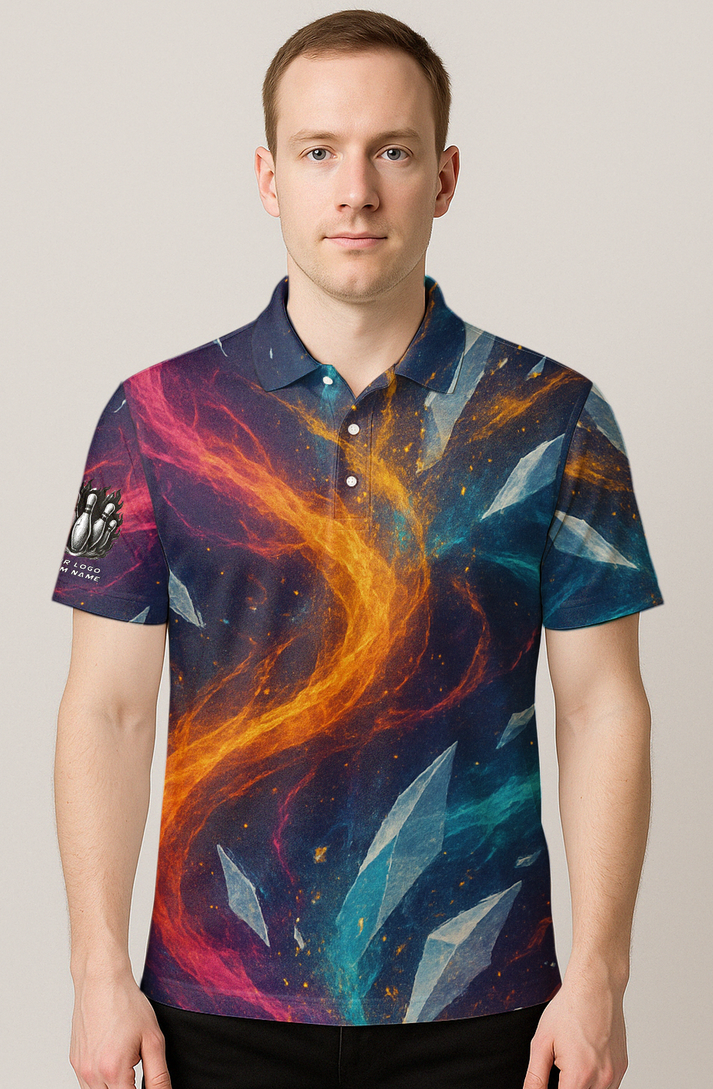 Galactic Neon Cosmic Lanes Bowling Jersey