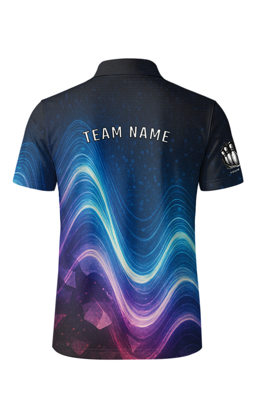 Electric Flowing Galaxy Zip Bowling Jersey