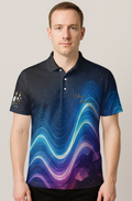 Electric Flowing Galaxy Zip Bowling Jersey