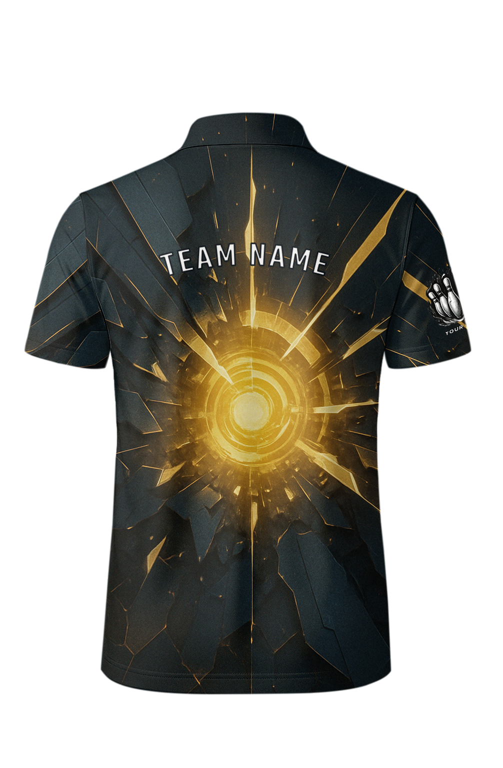 Golden Shattered Portal Lanes Bowling Jersey