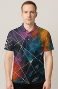 Nebula Geometric Lines Polo Bowling Jersey