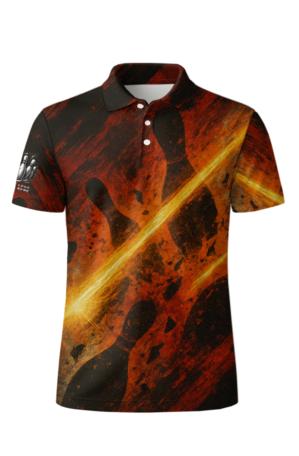 Grunge Asphalt Strike Zone Bowling Jersey
