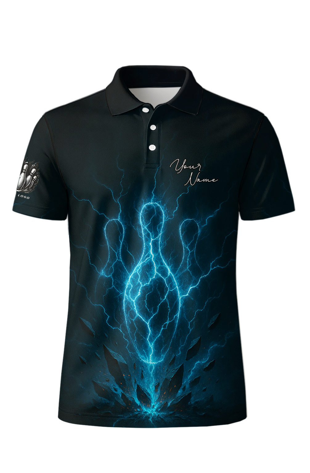 Electric Strike Lanes Polo Jersey