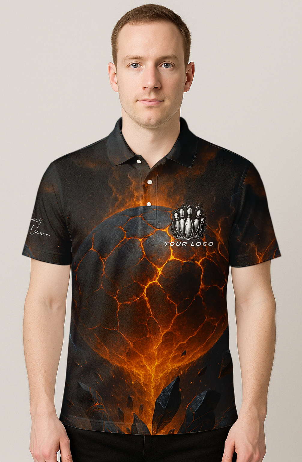 Ruptured Earth Magma Bowling Jersey