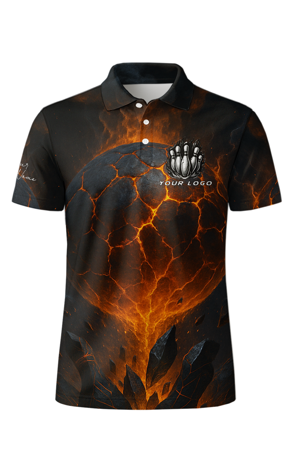 Ruptured Earth Magma Bowling Jersey