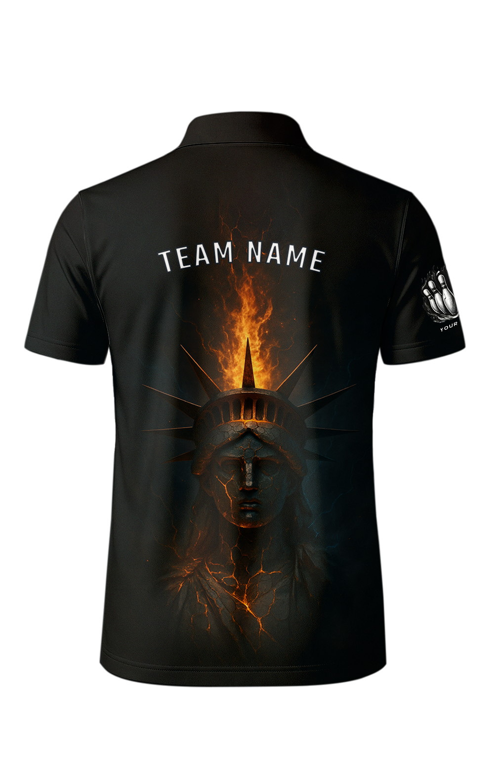 Cracked Liberty ZBolts Ember Bowling Jersey