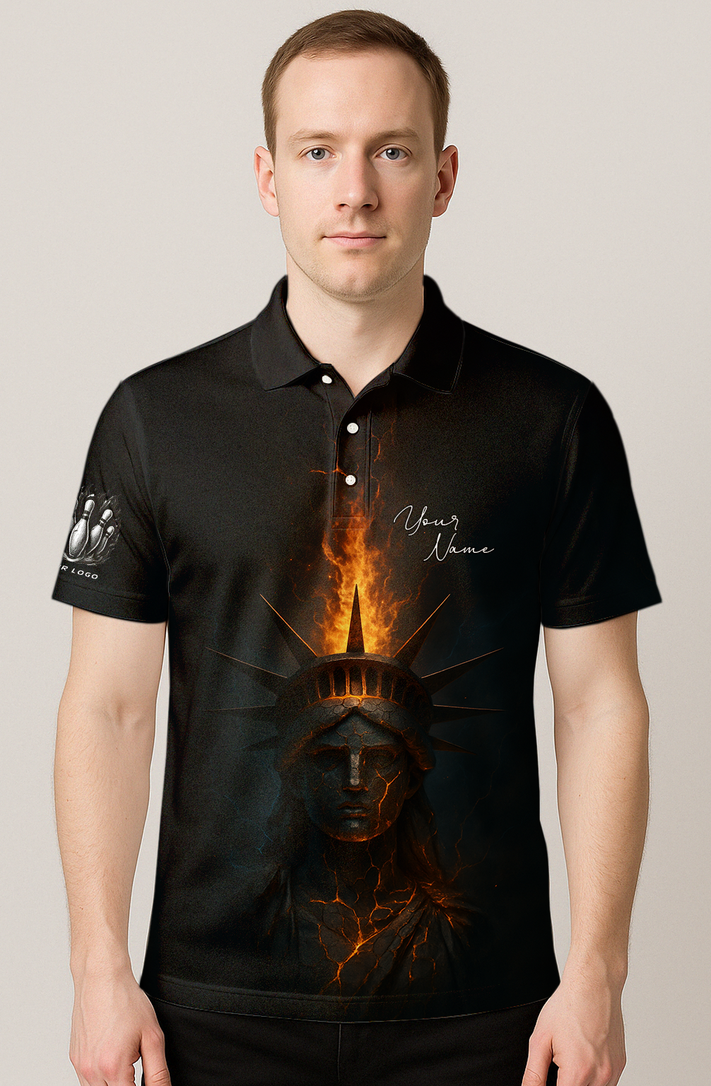 Cracked Liberty ZBolts Ember Bowling Jersey