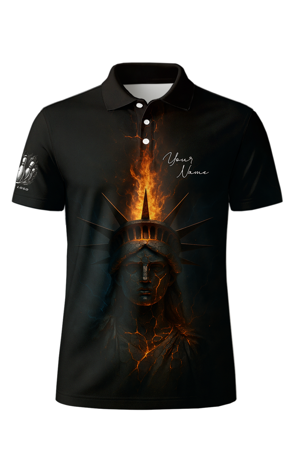 Cracked Liberty ZBolts Ember Bowling Jersey