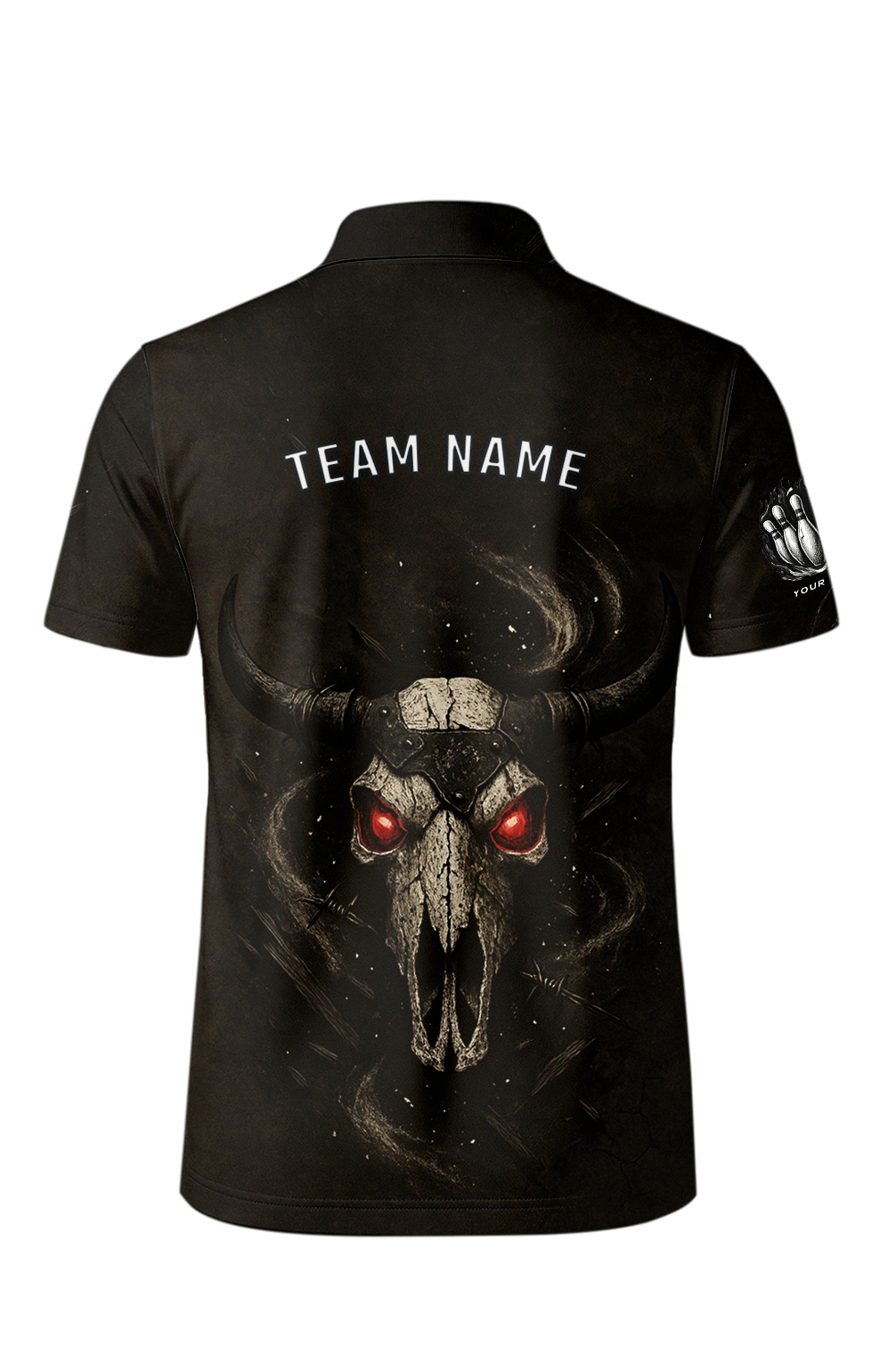 Skull Red Eye Menace Bowling Jersey