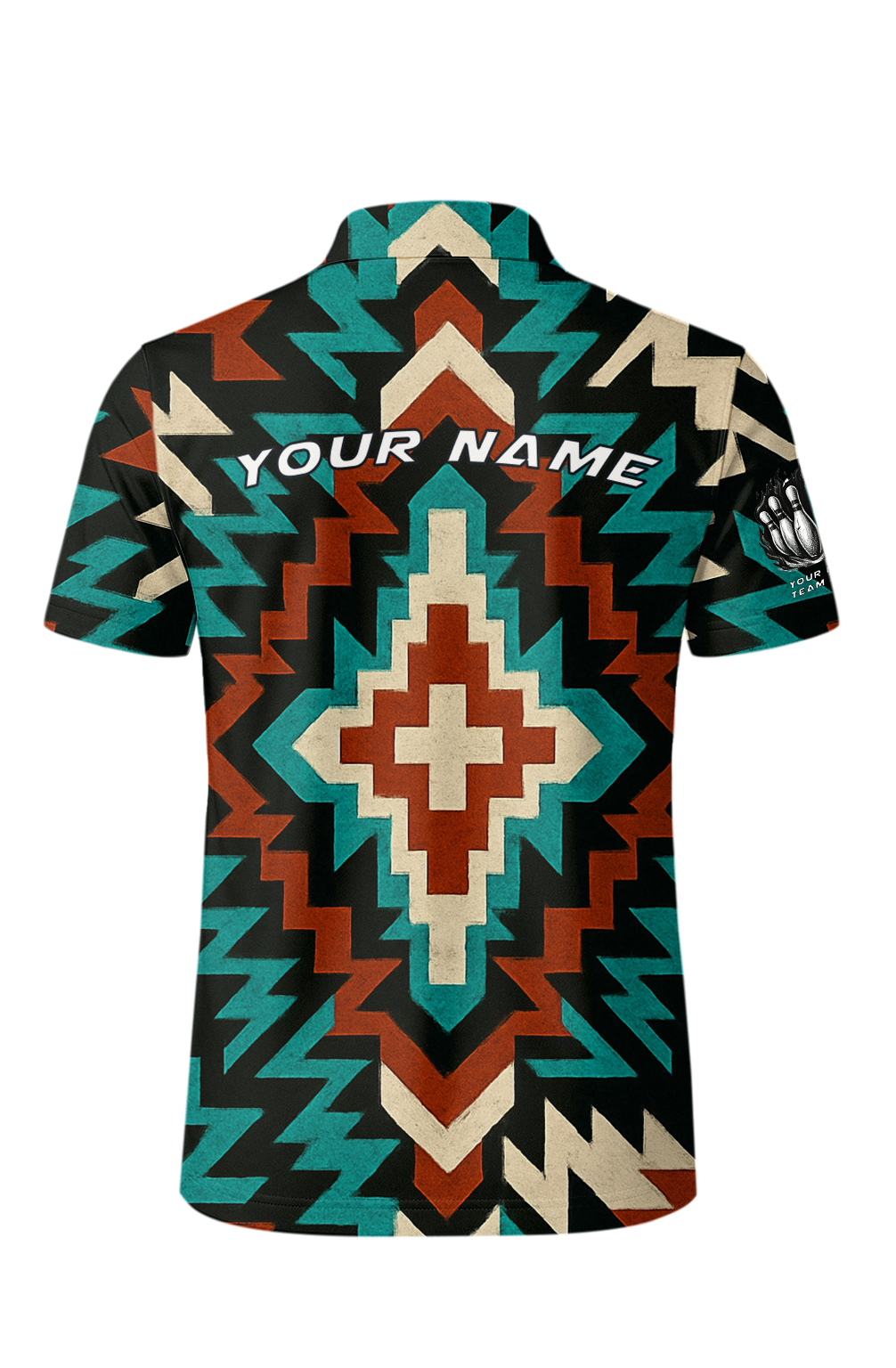 Geometric Aztec Thunderbolts Bowling Jersey