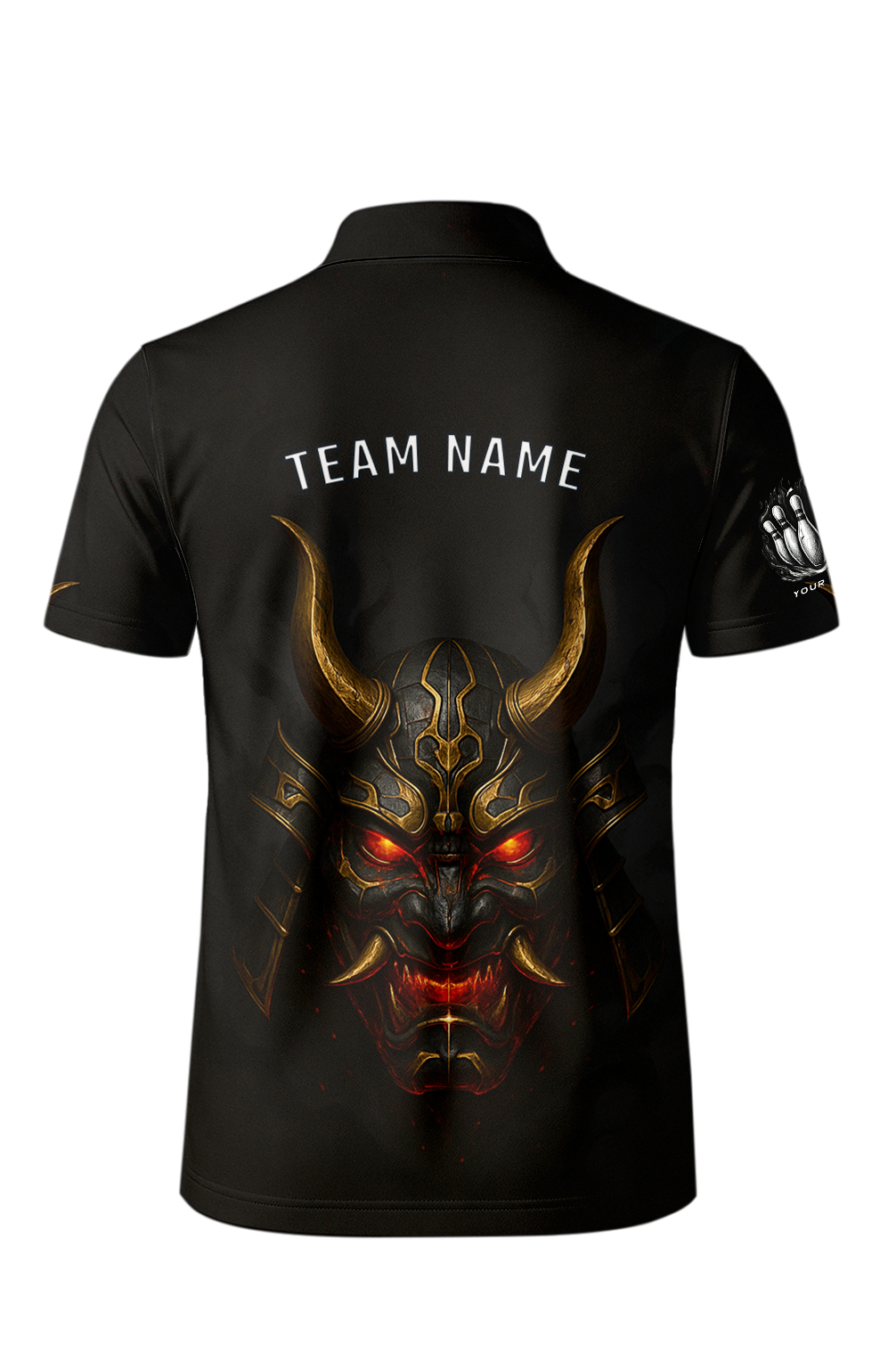 Menacing Oni Mask Bowling Jersey