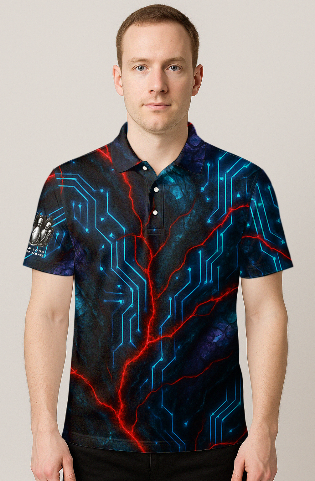 Digital Circuit Strike Path Bowling Jersey