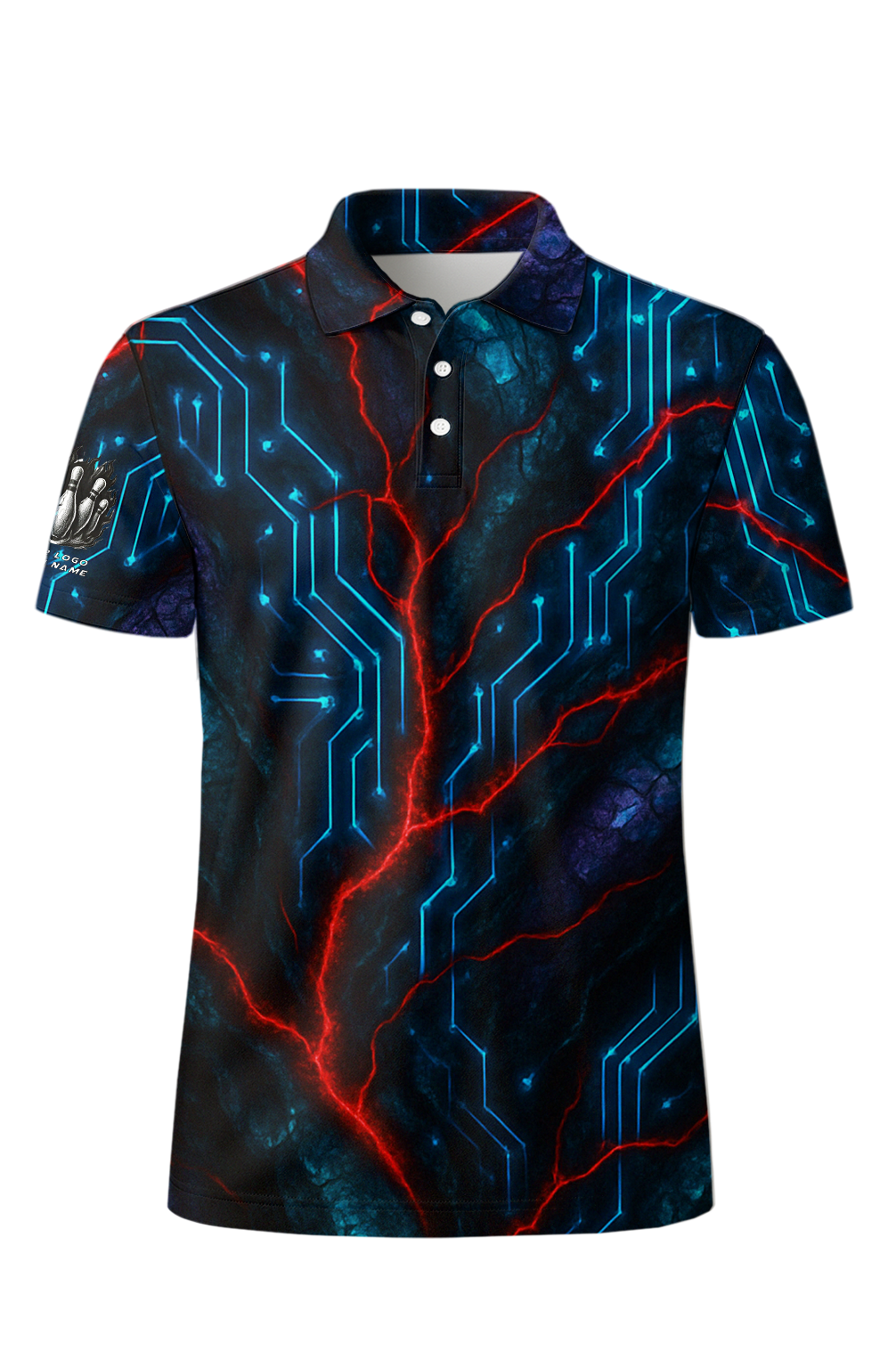 Digital Circuit Strike Path Bowling Jersey