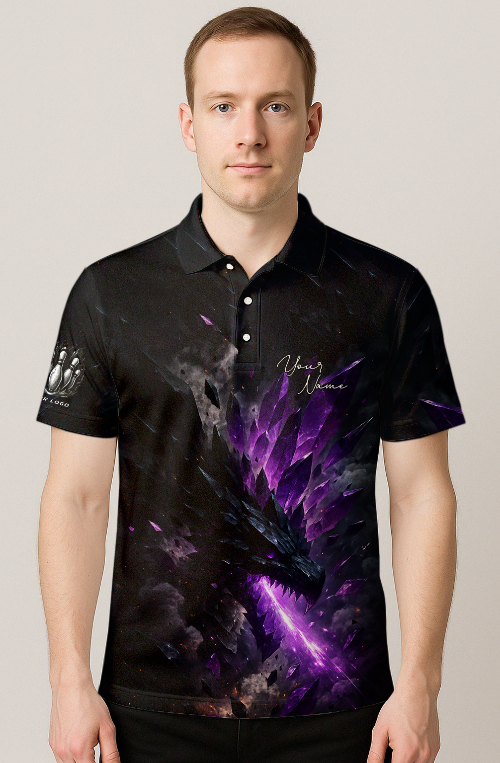 Crystalline Dragon ZBolts Bowling Jersey