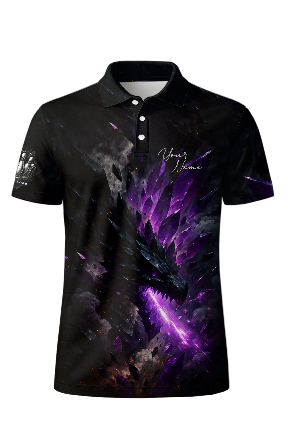 Crystalline Dragon ZBolts Bowling Jersey