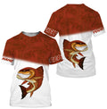Redfish fishing custom name with angry Redfish ChipteeAmz's art UV protection AT007