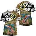 Trout fishing custom name with funny Trout ChipteeAmz's art UV protection AT009