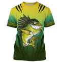 Largemouth Bass fishing custom name with angry bass ChipteeAmz's art UV protection AT023