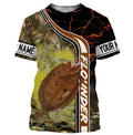 Flounder fishing custom name with ChipteeAmz's art UV protection AT020
