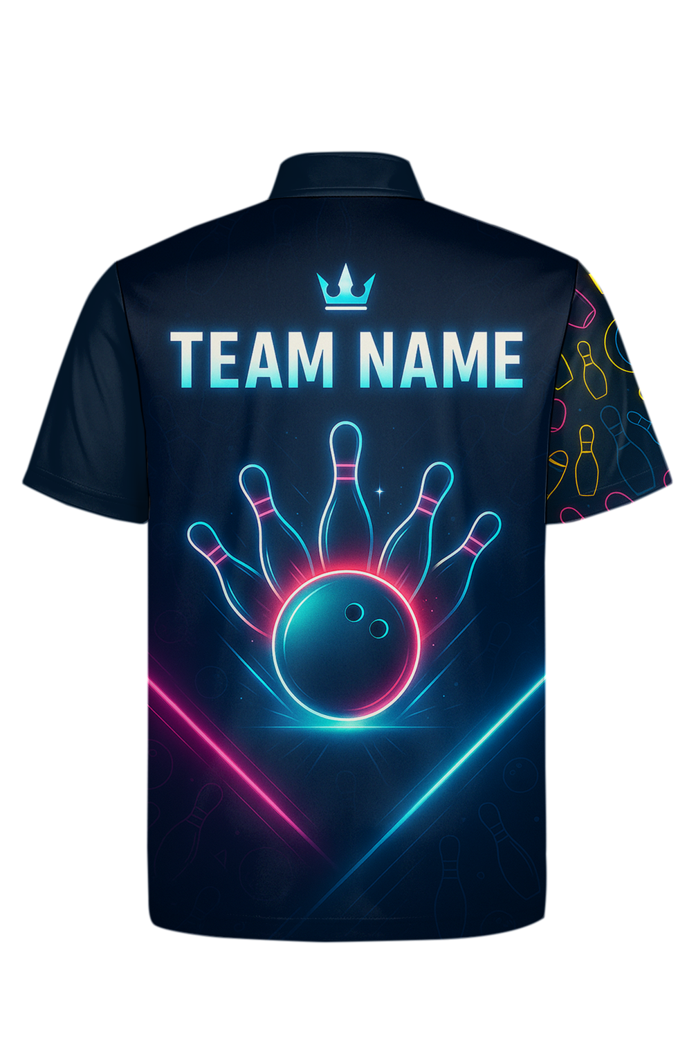 Energetic Neon Lightning Bowling Jersey
