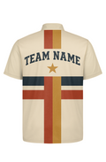Vintage Americana Star Stripe Bowling Jersey