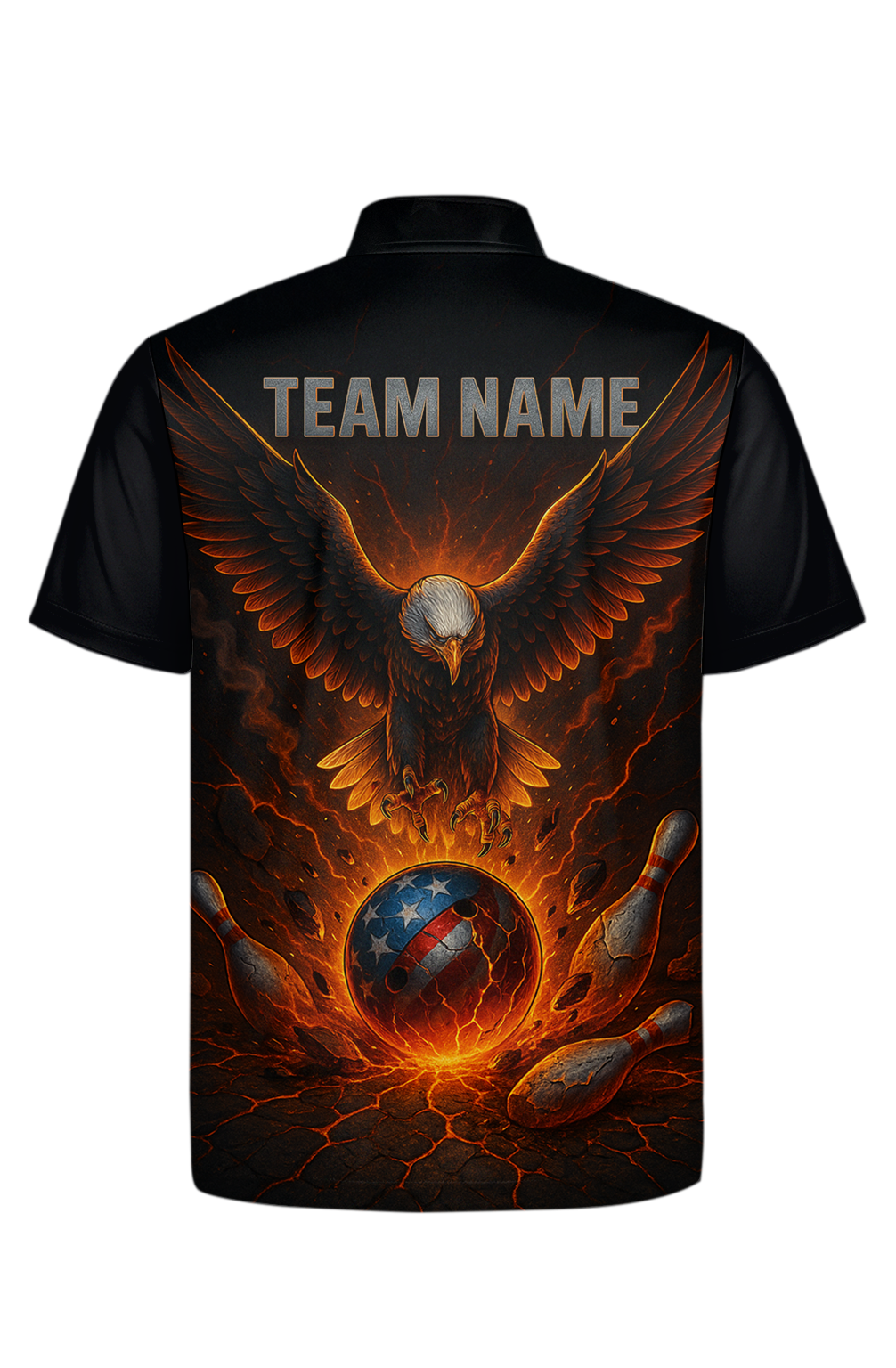 Majestic Eagle Fire Fury Bowling Jersey