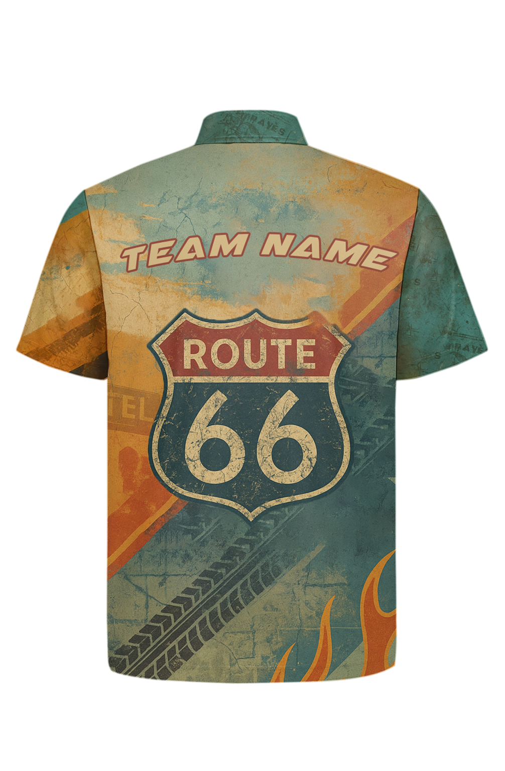 Route Sixty Six Vintage Road Bowling Jersey