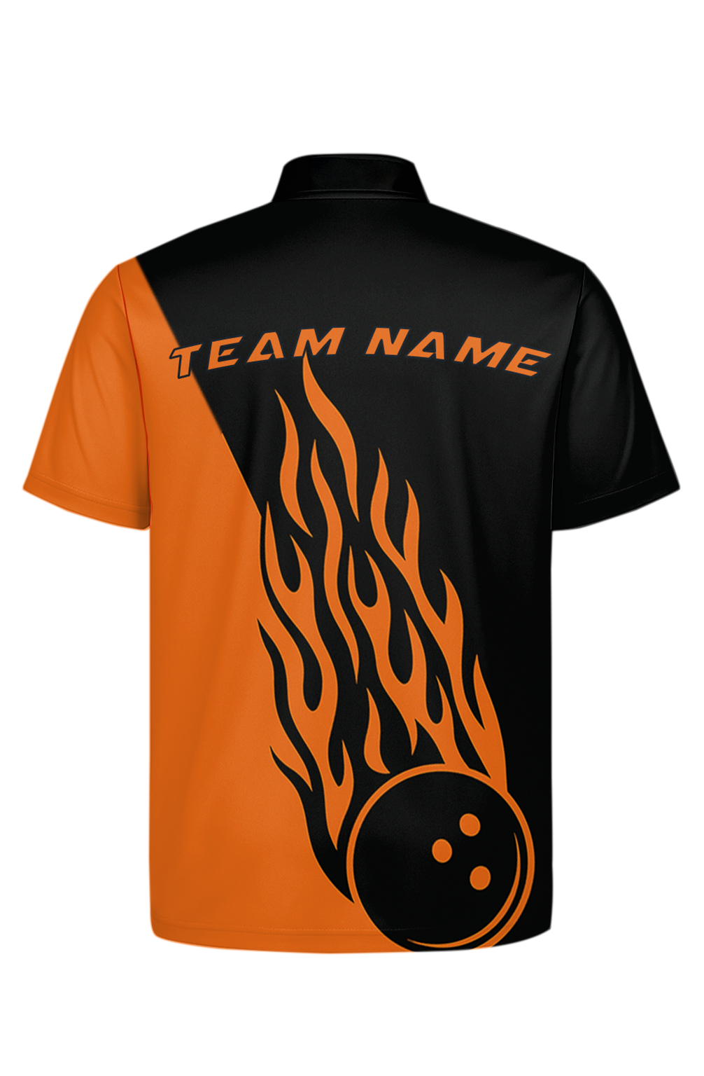 Fiery Flames Diagonal Split Bowling Jersey