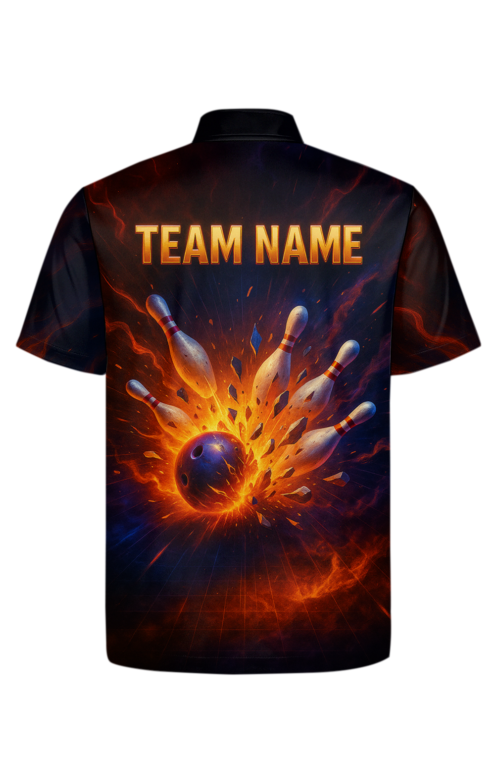 Fiery Impact Explosion Power Bowling Jersey