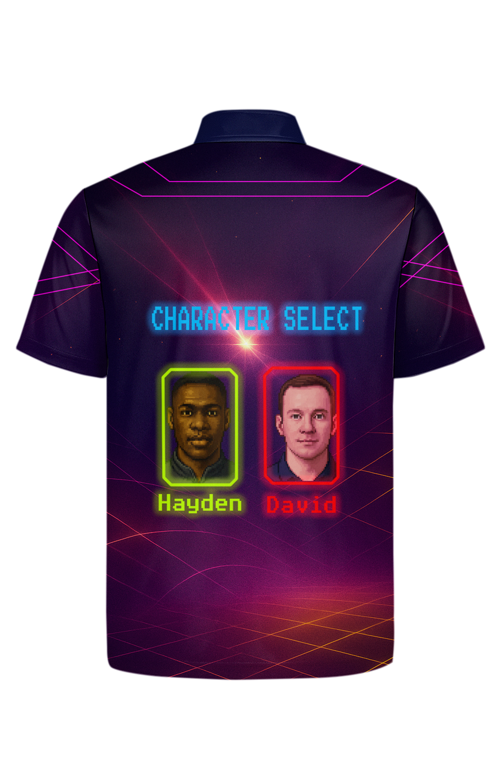 Exploding Neon Arcade Machine Bowling Jersey