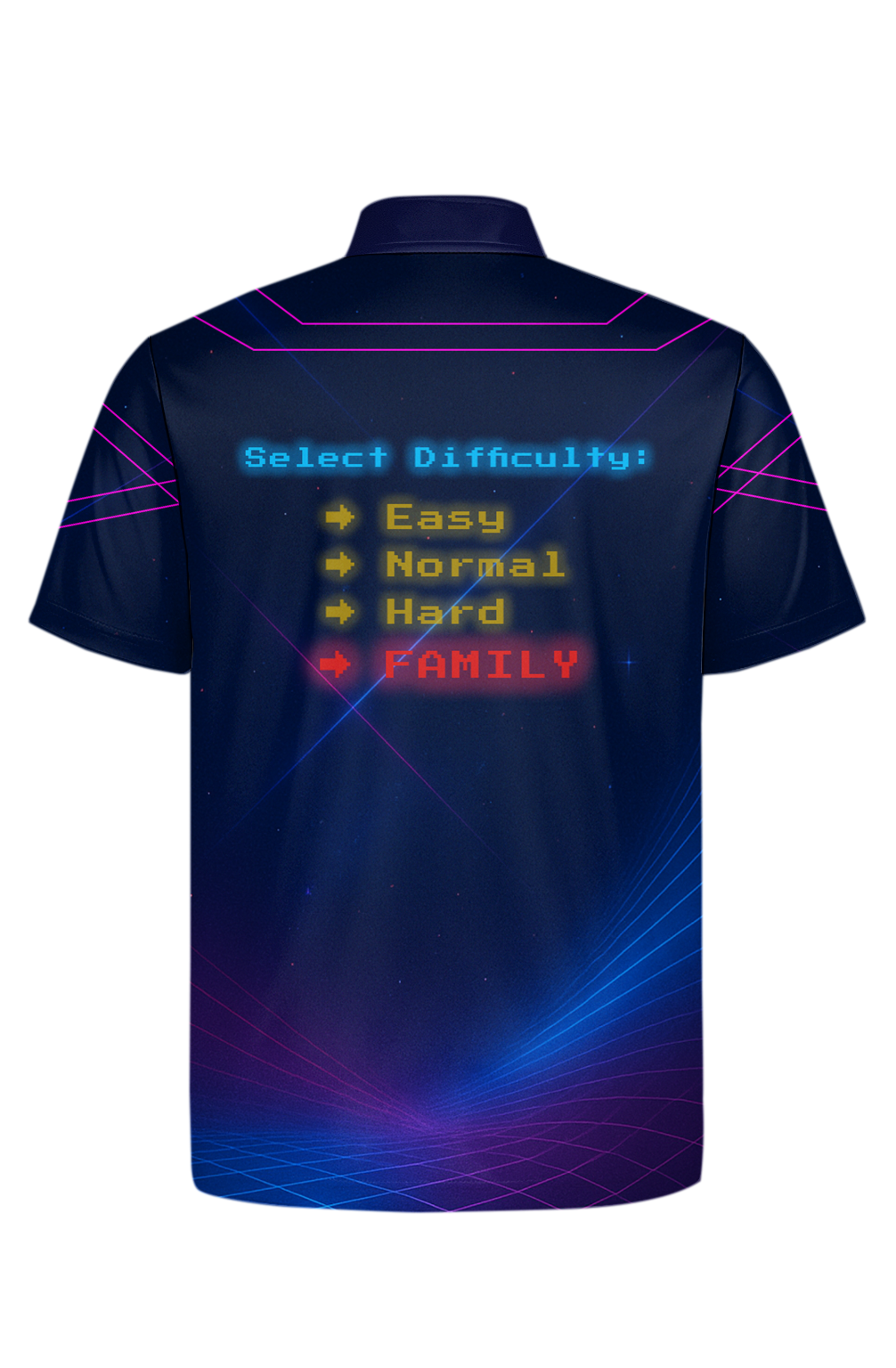 Synthwave Neon Life Schedule Bowling Jersey