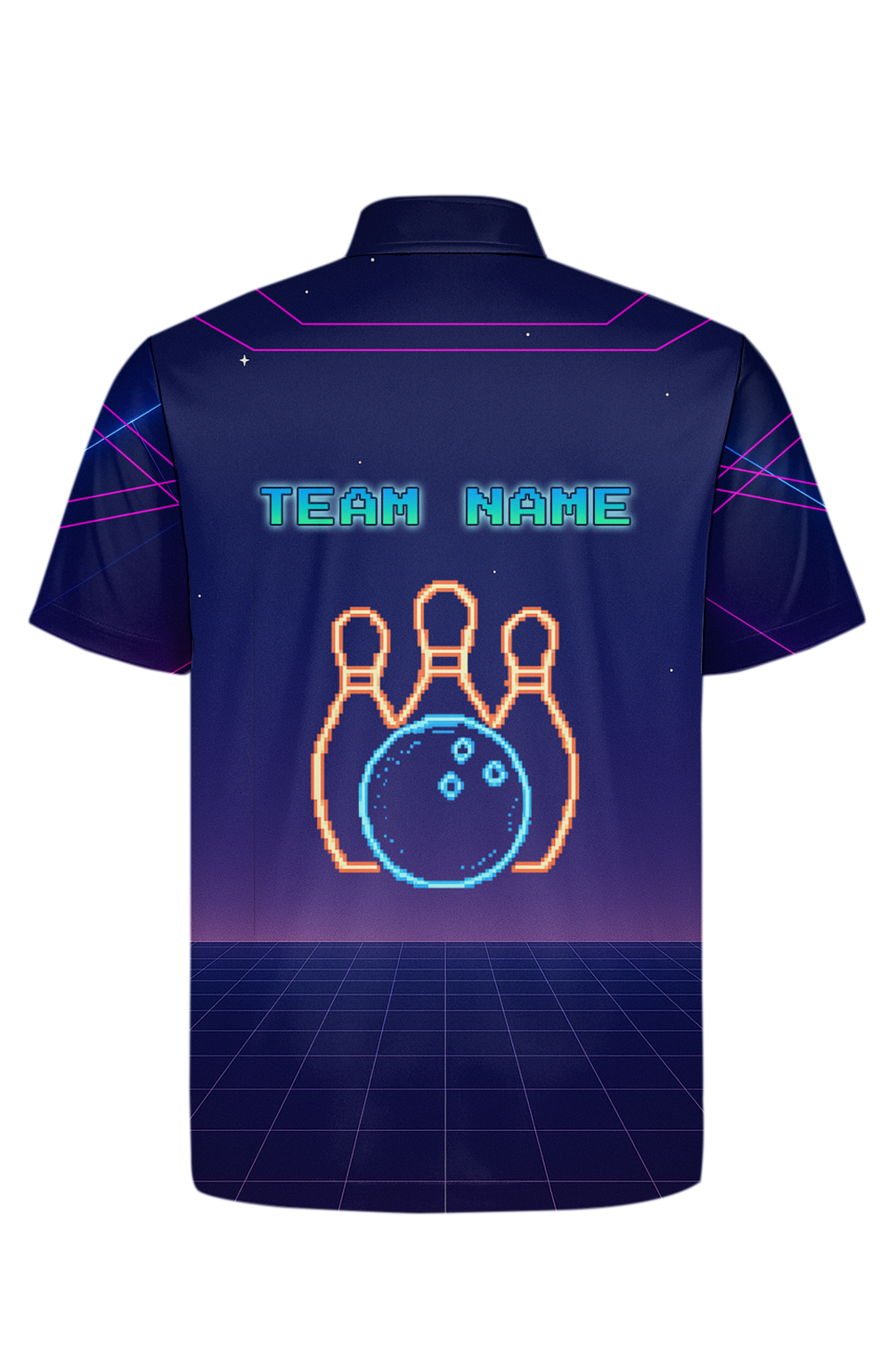 Neon Arcade Gaming Cabinet Bowling Jersey