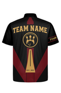 Geometric Color Panel Stripes Bowling Jersey