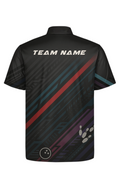 Modern Geometric Angular Stripes Bowling Jersey