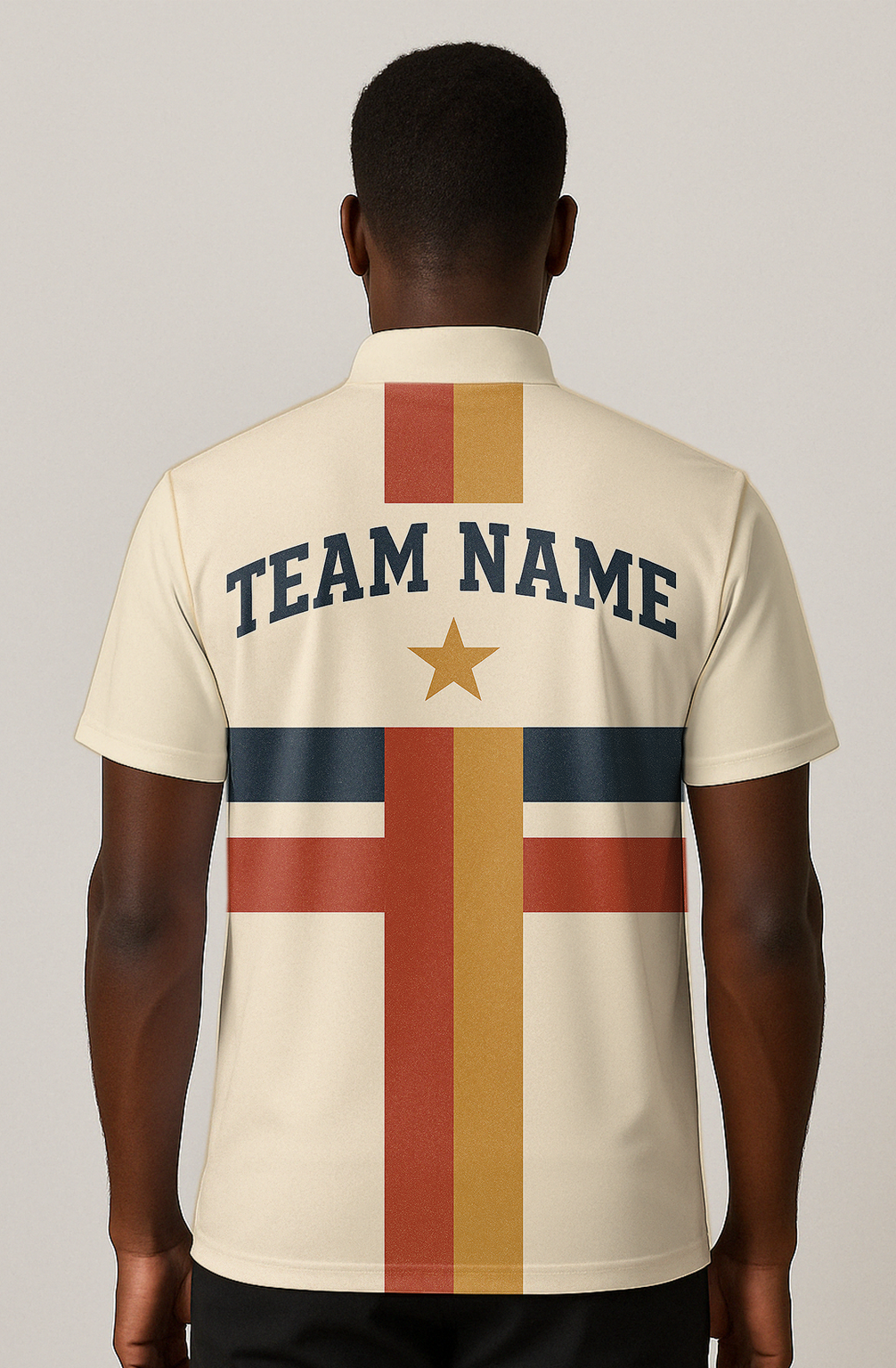 Vintage Americana Star Stripe Bowling Jersey