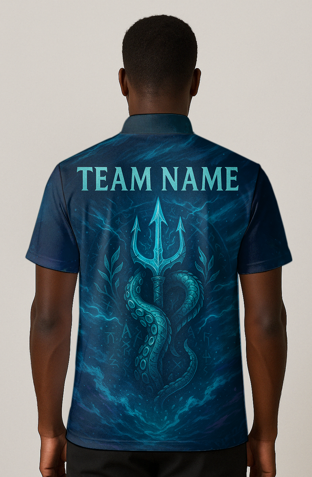 Mystical Abyssal Kraken Trident Bowling Jersey